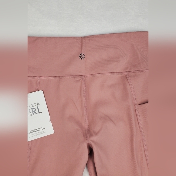 Athleta Girl Truth Be Told Fitted High-rise Capri Teal Legging Size XL/14 - Picture 5 of 12